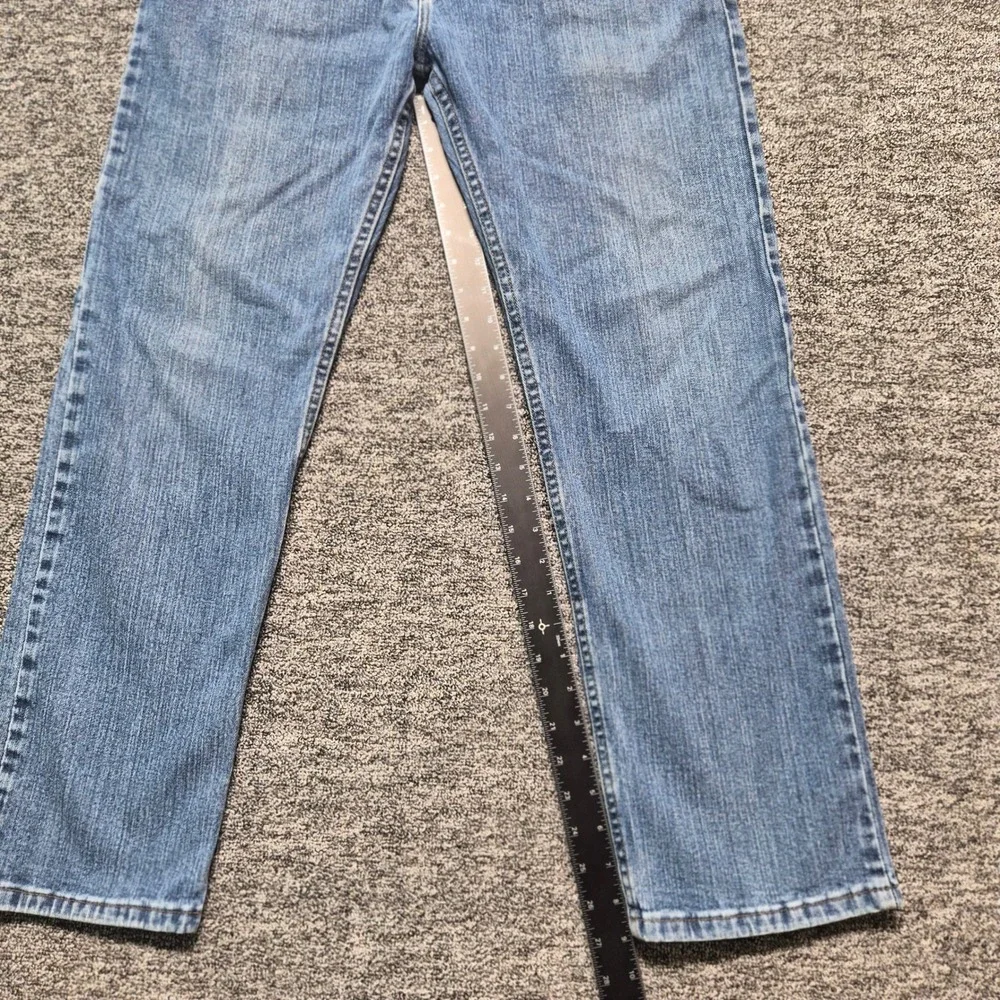 Wrangler Authentic Jeans Mens 34x29 Regular Fit Blue Denim 9WRGAMS Mid Wash
